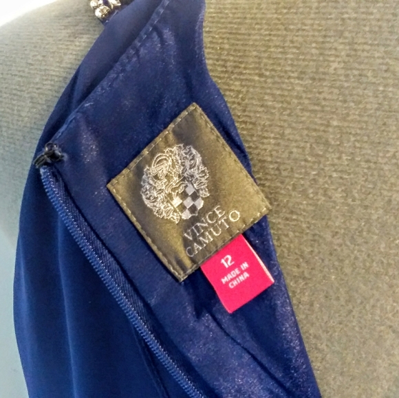 Vince Camuto Draped Gauzy Mini Dress - Picture 6 of 6